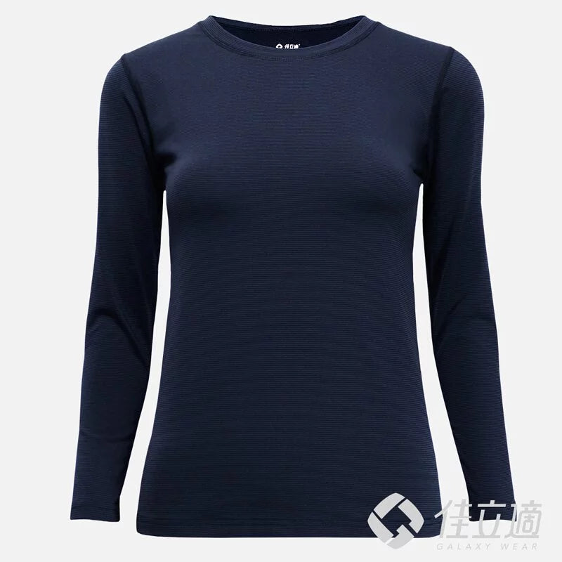 【佳立適】MIT石墨烯 女裝保暖衣(圓領)台灣製發熱衣