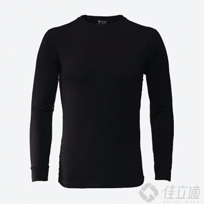 【佳立適】MIT快熱紗 男裝保暖衣(圓領)台灣製發熱衣