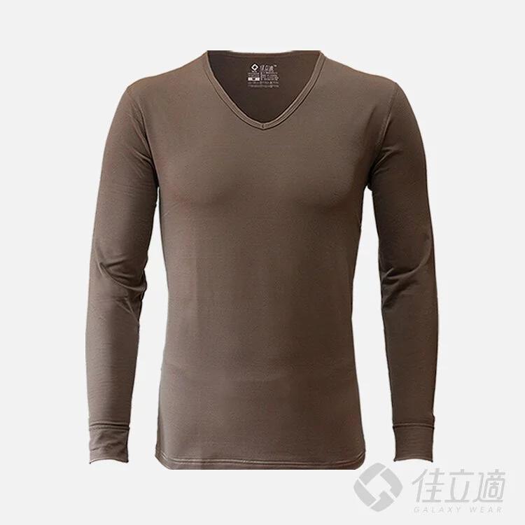 【佳立適】MIT快熱紗 男裝保暖衣（V領）台灣製發熱衣