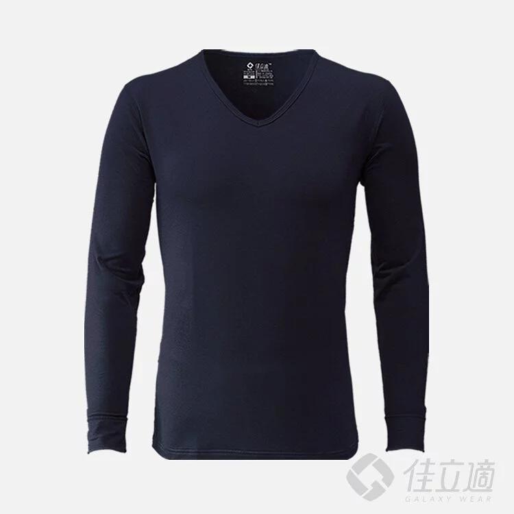 【佳立適】MIT快熱紗 男裝保暖衣（V領）台灣製發熱衣