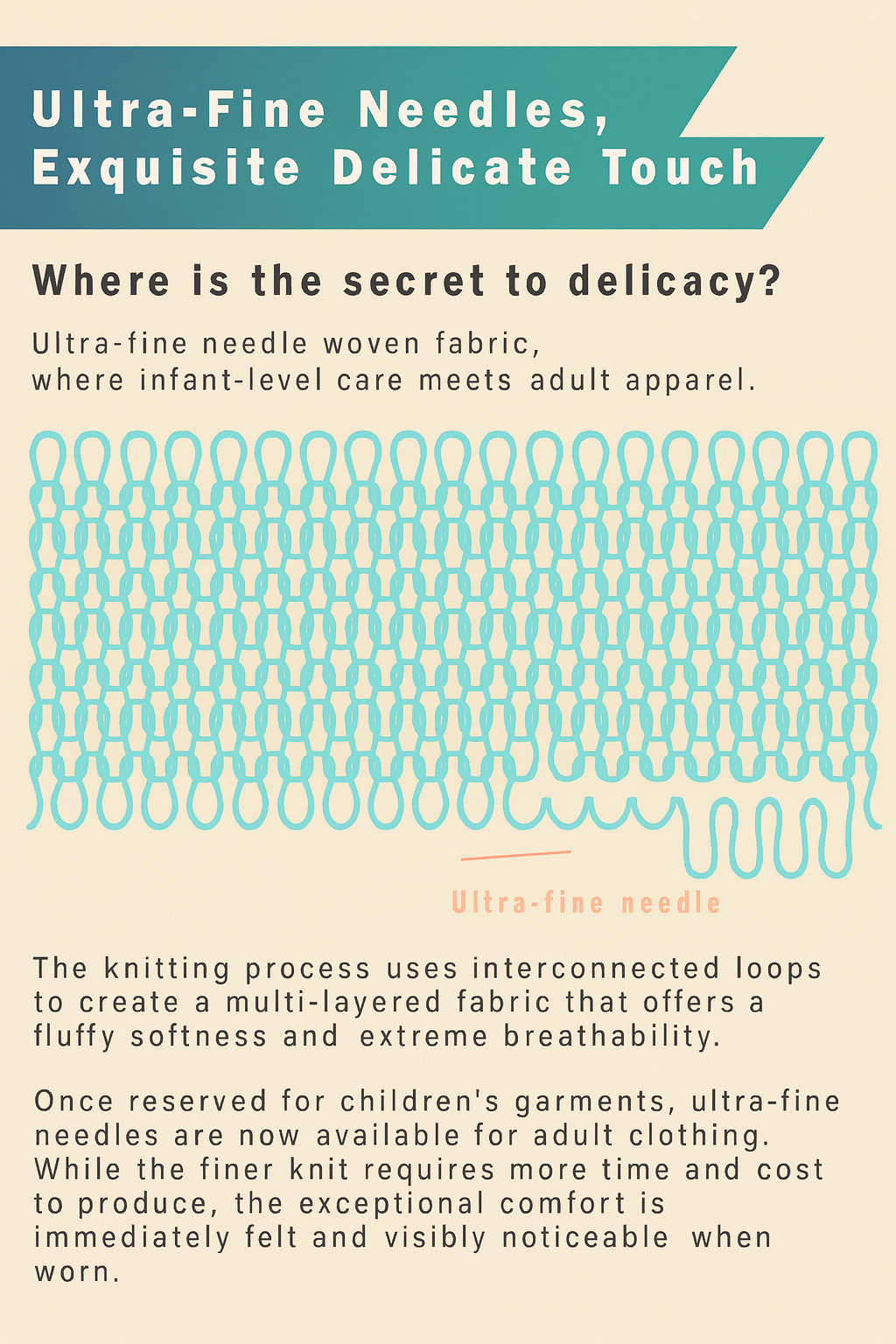 Graphene fabric with ultra-fine needle weaving for superior breathability, softness, and infant-grade skin comfort