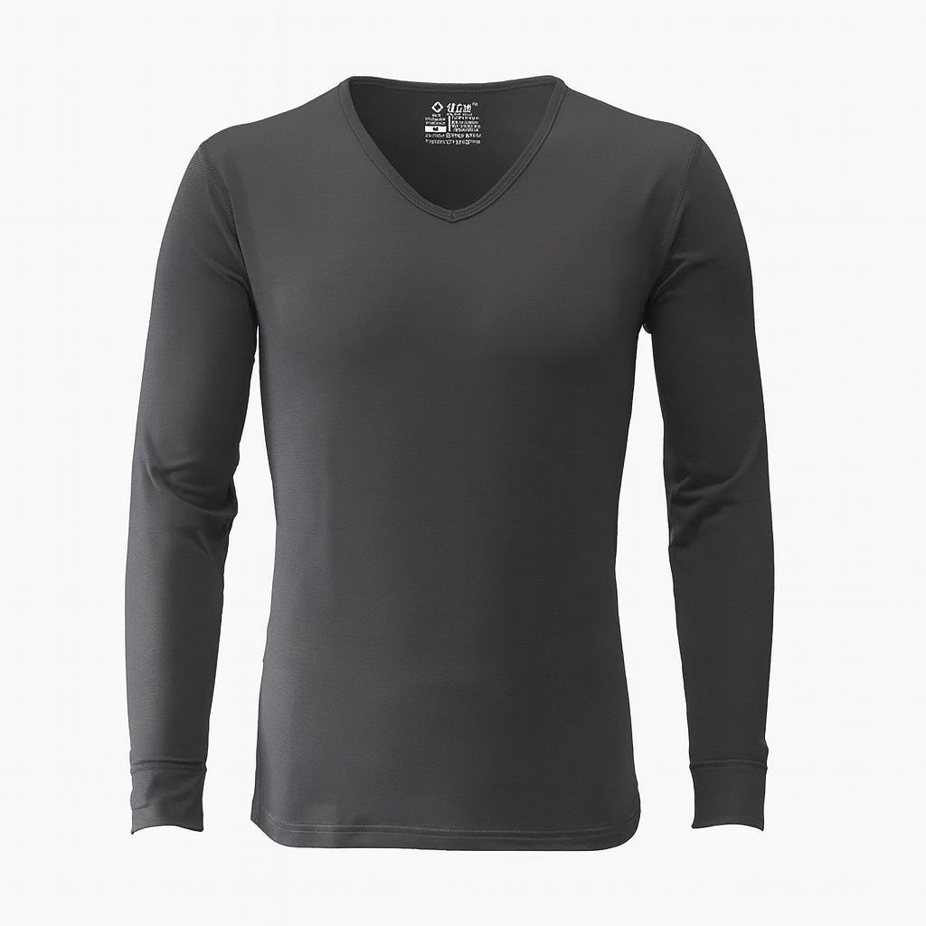 Men’s Thermal Top – Quick-Heating, Moisture-Wicking, V Neck
