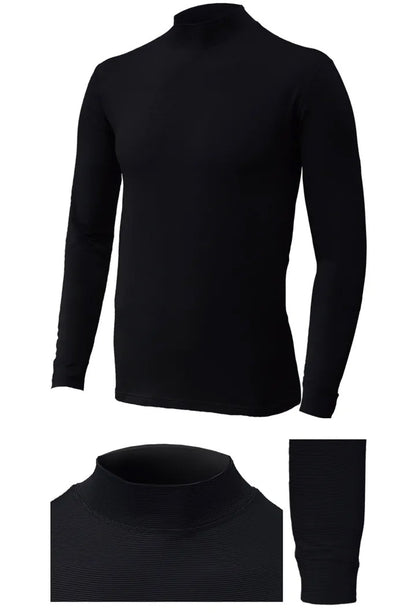 Men’s Thermal Top – Quick-Heating, Moisture-Wicking, Mock Neck