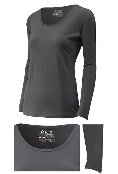 Women’s Thermal Top – Quick-Heating, Moisture-Wicking, Scoop Neck
