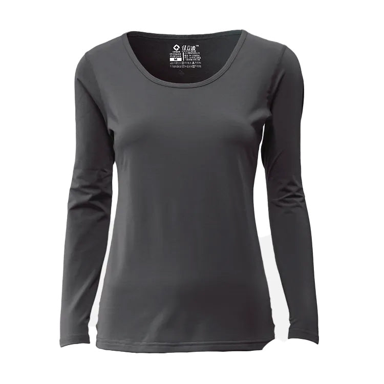 Women’s Thermal Top – Quick-Heating, Moisture-Wicking, Scoop Neck