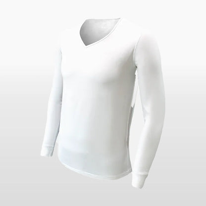 Men’s Thermal Top – Infrared-Heating, Moisture-Wicking, V Neck