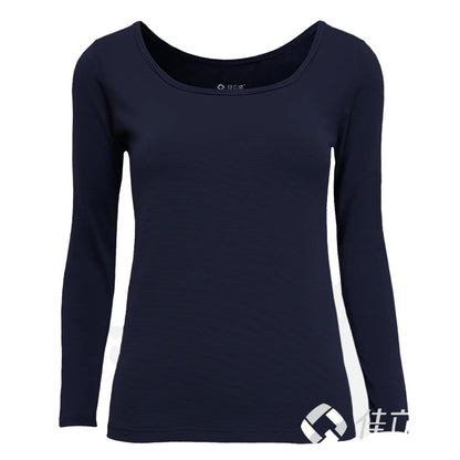 Women’s Thermal Top – Quick-Heating, Moisture-Wicking, Wide Scoop Neck