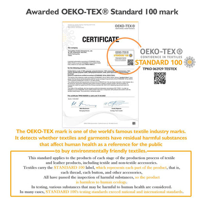 OEKO-TEX certified thermal underwear with safe, non-toxic fabric and environmentally friendly material
