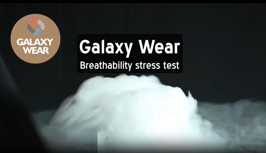 Video showing Galaxy Wear thermal top vs Heattech comparison: heating speed, moisture wicking, fabric breathability, and stitching durability close-up.